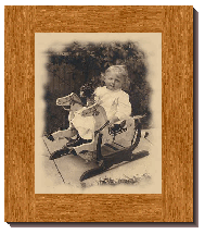 child on rocking chair picture